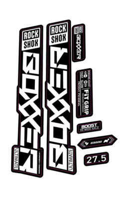Rockshox Boxxer Ultimate Gabel Aufkleber Kit Sticker Mountainbike MTB Bike Downhill