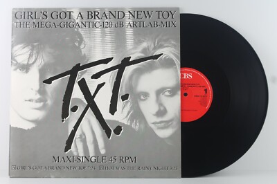 12'' Maxi - T.X.T. - Girl´s Got A Brand New Toy (Mega-Gigantic Art Lab-Mix) CBS 