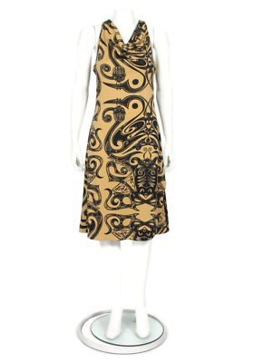 Vintage Y2K Betsey Johnson Franky Tattoo Graphic Sleeveless Cowl 