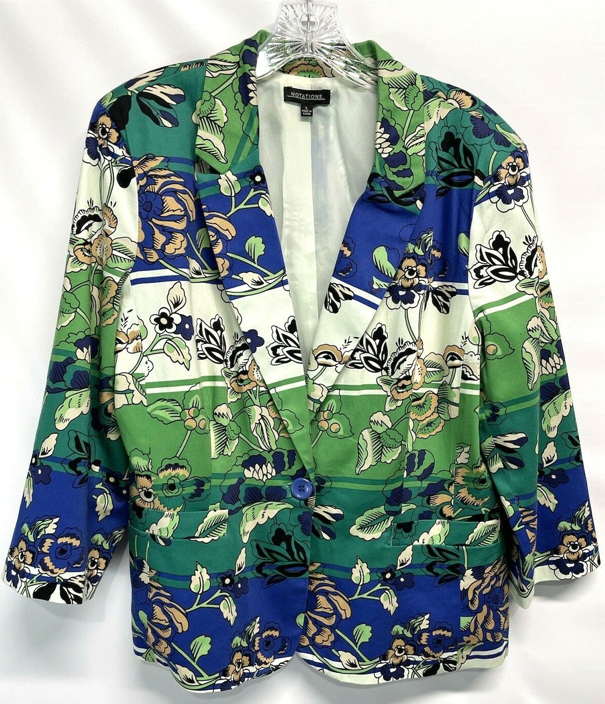 Notations Jacket Spring Summer Lightweight Stretc… - image 1