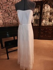 David's Bridalgown, Ivory/Angel,petal pink,Lace size 12,NWT, strapless, 87010150