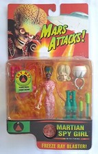 Trendmaster Mars Attacks Martian Spy Girl with Freeze Ray Blaster Figure 1996