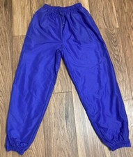 Vintage 1980s CATALINA Purple Baggy Rave Parachute Joggers Track Pants Women's S