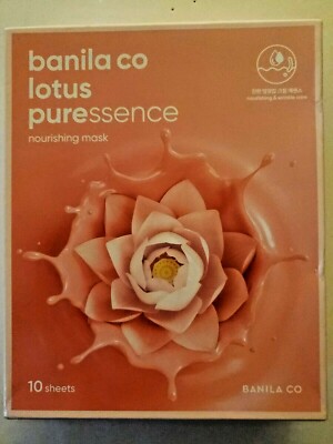 BANILLA CO LOTUS PURESSENCE KOREAN NOURISHING MASK