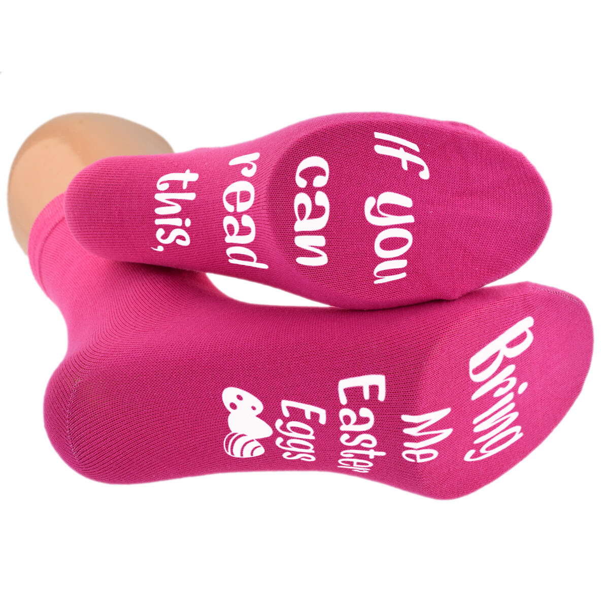 SAOLA Calze rosa caldo stampa suola uova di Pasqua portami questo X6N1076