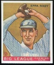 Dover reprint - 1933 Goudey #74 Eppa Rixey Cincinnati Reds