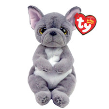 ty toys Wilfred grey dog , bulldog, 8 inches, new, perfect condition, age 0+