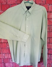 Brooks Brothers Men's Green Check Long Sleeve Button Down Shirt Size M
