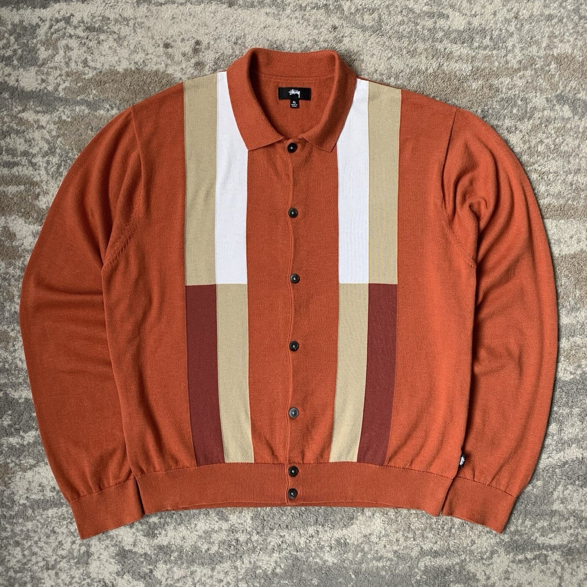 Stussy Color Block Sweater Sサイズ STUSSY COLOR BLOCK SWEATER
