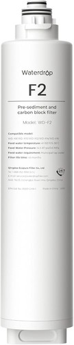 F2 Filter Waterdrop WD-F2 Filter,Replacement for All WD-X-series Reverse Osmosis ...