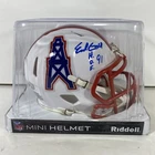 Earl Campbell Autographed Houston Oilers Mini Helmet HOF 91 Authenticated GT-SM