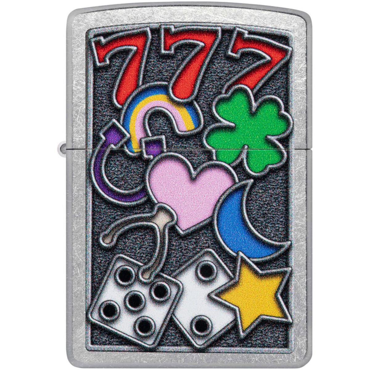 Zippo Windproof Lighter Color Image Process All Luck Design