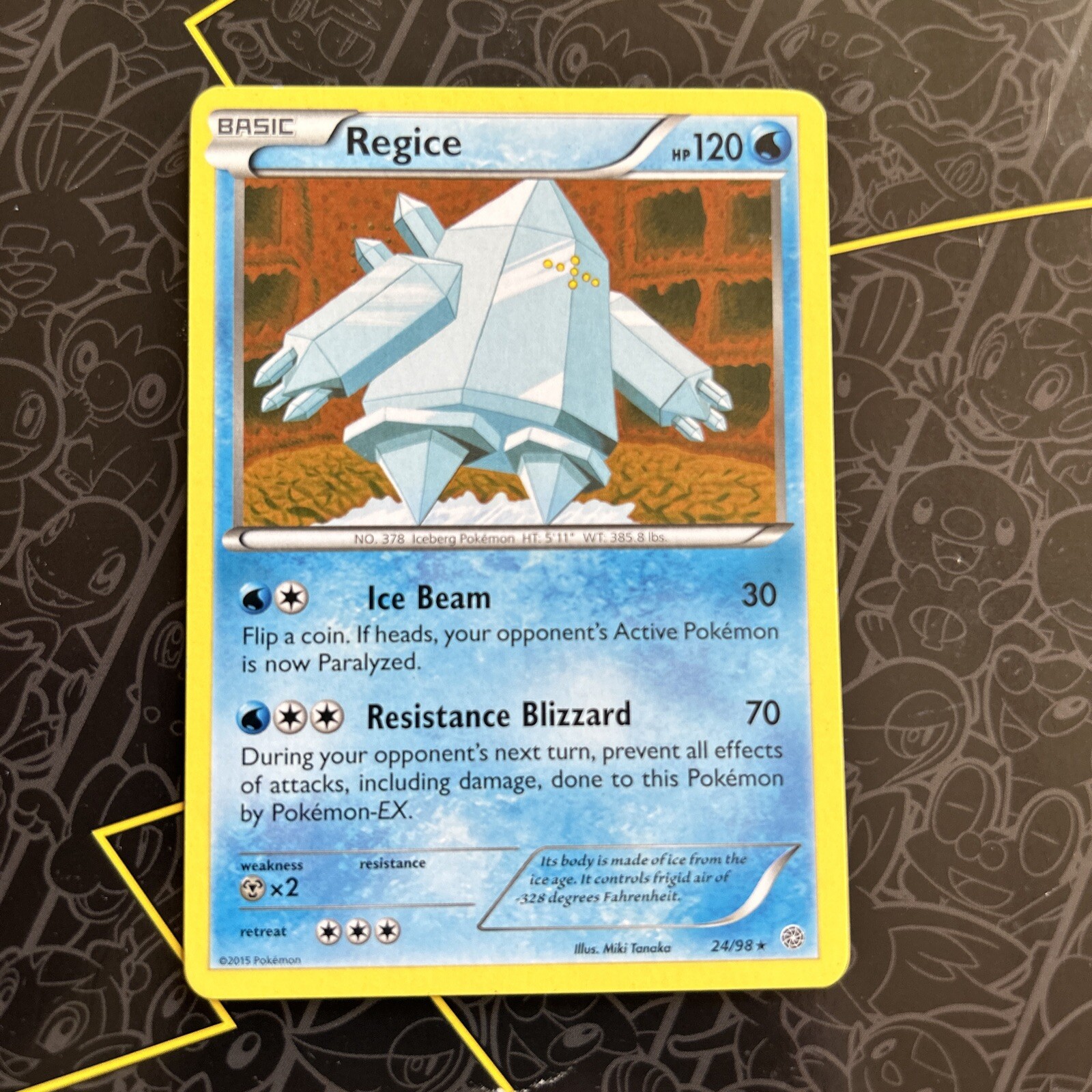 Regice 24/98 - Rare Non Holo XY Ancient Origins Pokemon Card Free Shipping