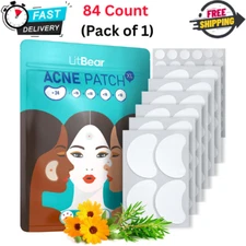 LitBear Large Acne Pimple Patches Hydrocolloid Pimple Patches for Breakouts