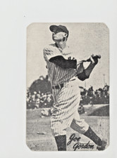 1947 Homogenized Bond Bread Baseball WHITE Back Joe Gordon