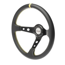 Volante sportivo a calice eco-pelle nero 350mm Simoni Racing Speciale