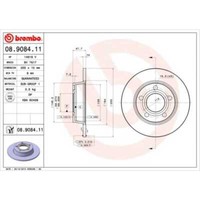 Brembo 2X Bremsscheibe Hinten 255 Voll FüR Audi A6 Avant 4B C5 4B5