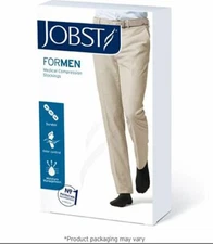 NEW Jobst Formen Mens Knee High Socks 30-40 mmHg Compression Stockings Hosiery