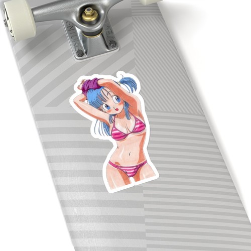 Waifu Girl Hentai Ecchi 90s Anime Kiss-Cut Sticker Manga Laptop Vinyl Decal - Picture 17 of 20