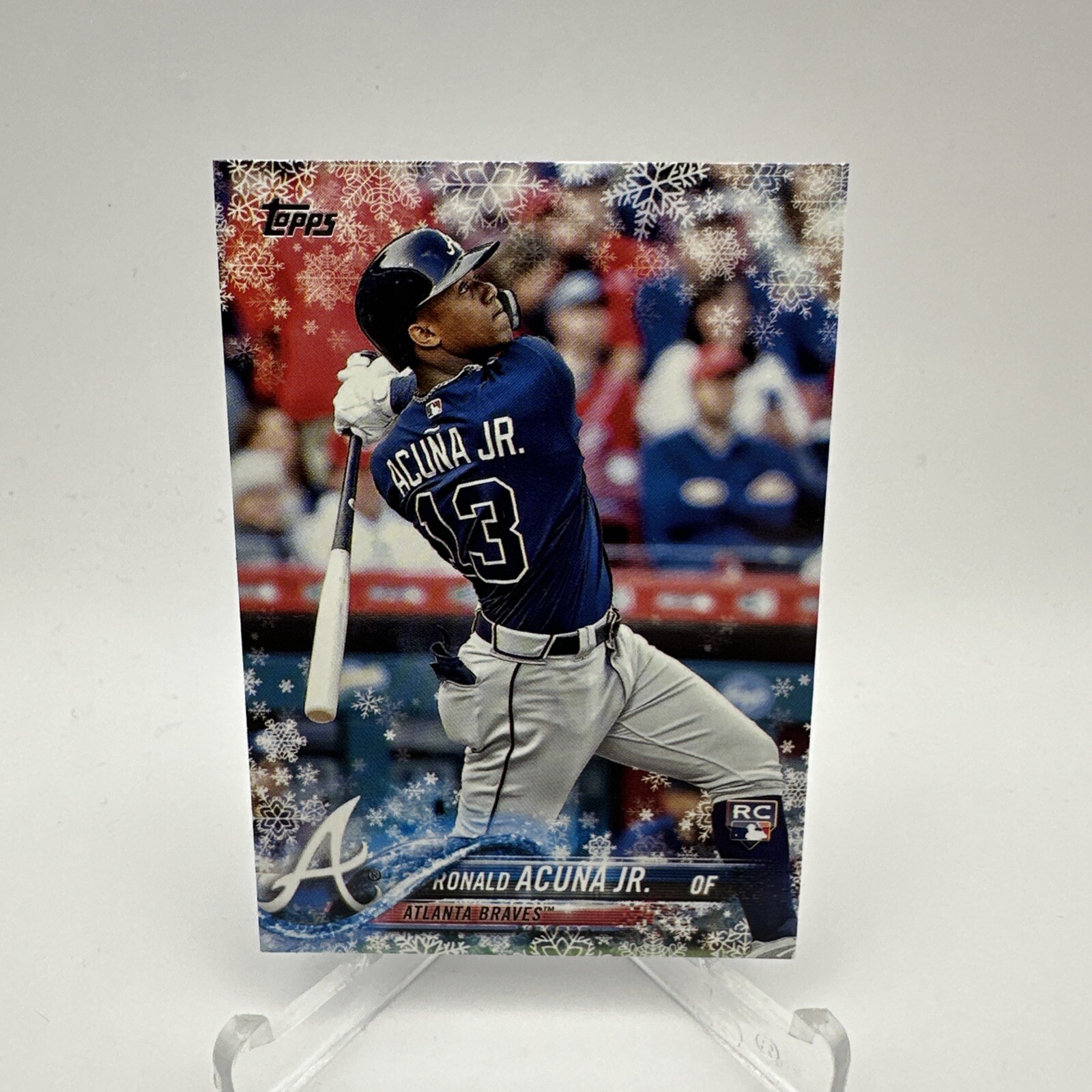 Ronald Acuna Jr 2018 Topps Holiday RC #HMW50