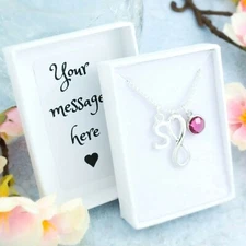 Infinity Symbol Necklace, Personalised Gift, Eternity Jewellery, Love You Charm