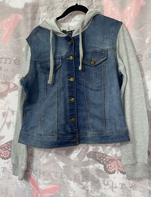 Mens Denim Clothing Hollister Jean Jacket Hoodie Hollister Blue