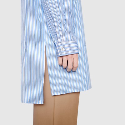 GUCCI Cotton oversize shirt with pockets Fall Winter Style ‎534786 
