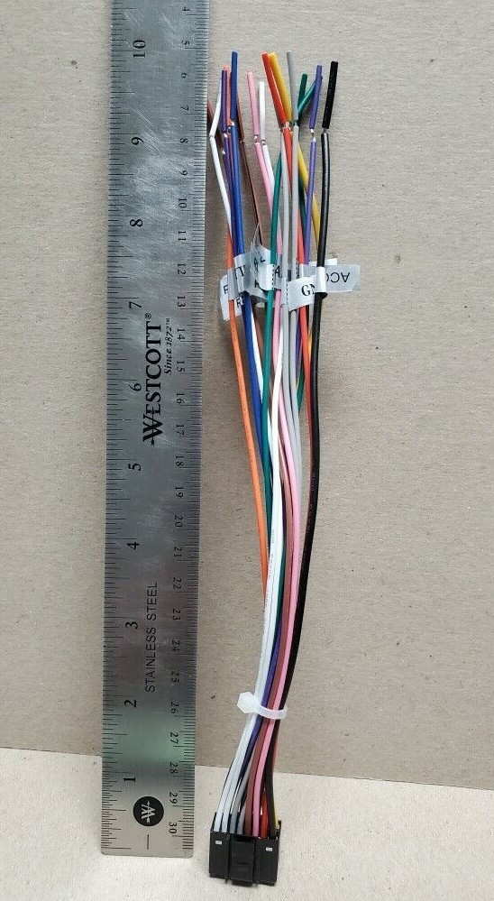 KENWOOD Power Wiring Harness for Universal Car Stereo Radio NAVI Cables 16 pin