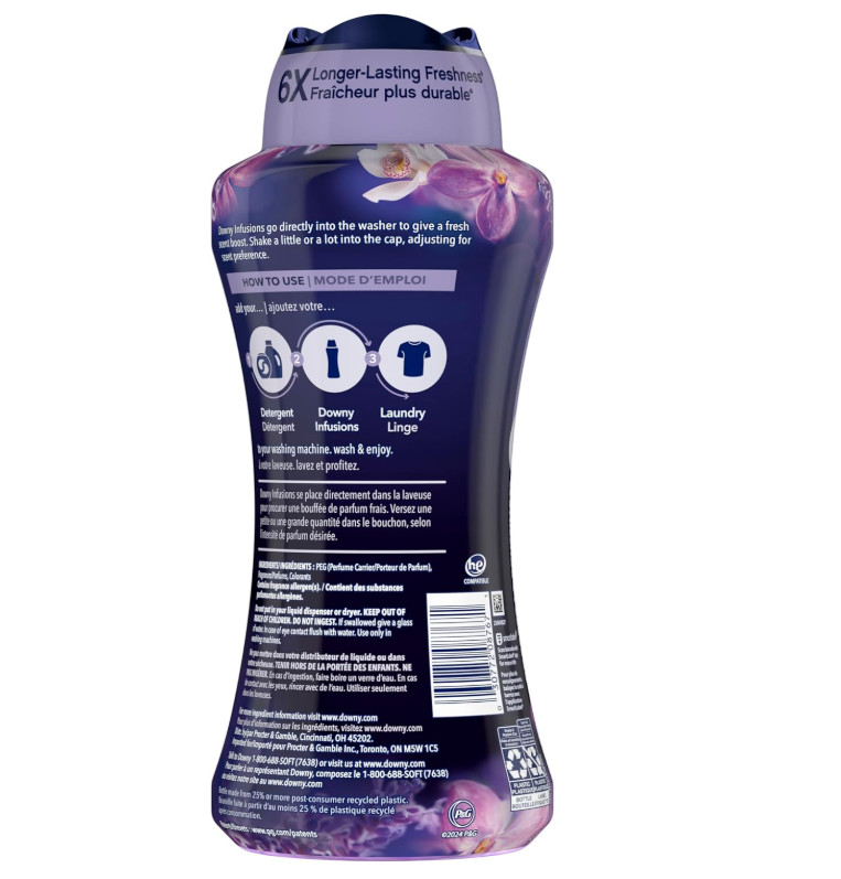 Downy Infusions In Wash Scent Booster Beads, CALM, Soothing Lavender and Vanilla