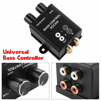 Auto RCA Adjust Line Level Volume Control Knob Subwoofer
