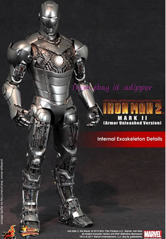Perfect Hot Toys Mms150 1/6 Iron Man 2 Mark Ii Armor