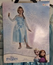 Disney Frozen Sequin Deluxe Costume Snow Queen Disguise Gown M 7-8 