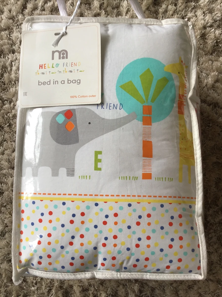 Cot bed top in a bag