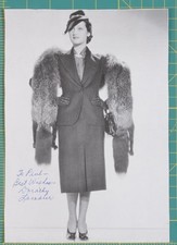 Dorothy Lamour Signed Photo autographed inscribed 8 x 10 black and white * Dorothy Lamour Signed Photo autographed inscribed 8 x 10 black and white *