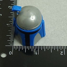 LEGO 21922pb01 Flat Silver Head SW Mandalorian Helmet Jango Pattern Qty 1