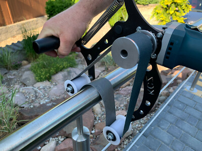 Rohrbandschleifer Anbausatz DeWalt 4257 , Bosch GWS , Metabo WEV , Makita CVR