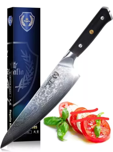 Regalia Japanese Damascus Gyuto 8 Inch AUS10 Super Steel 67 Layer, Chef Knife 
