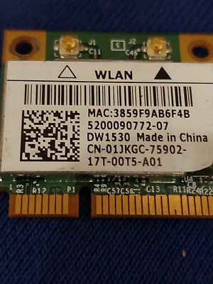 Dell Wireless WiFi DW1530 Wlan Model:BCM943228HM4L  802.11a/b/g/n 2,4GHz-5GHz