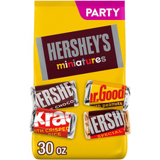 HERSHEY'S Miniatures Assorted Chocolate Candy Party Pack, 30 Oz