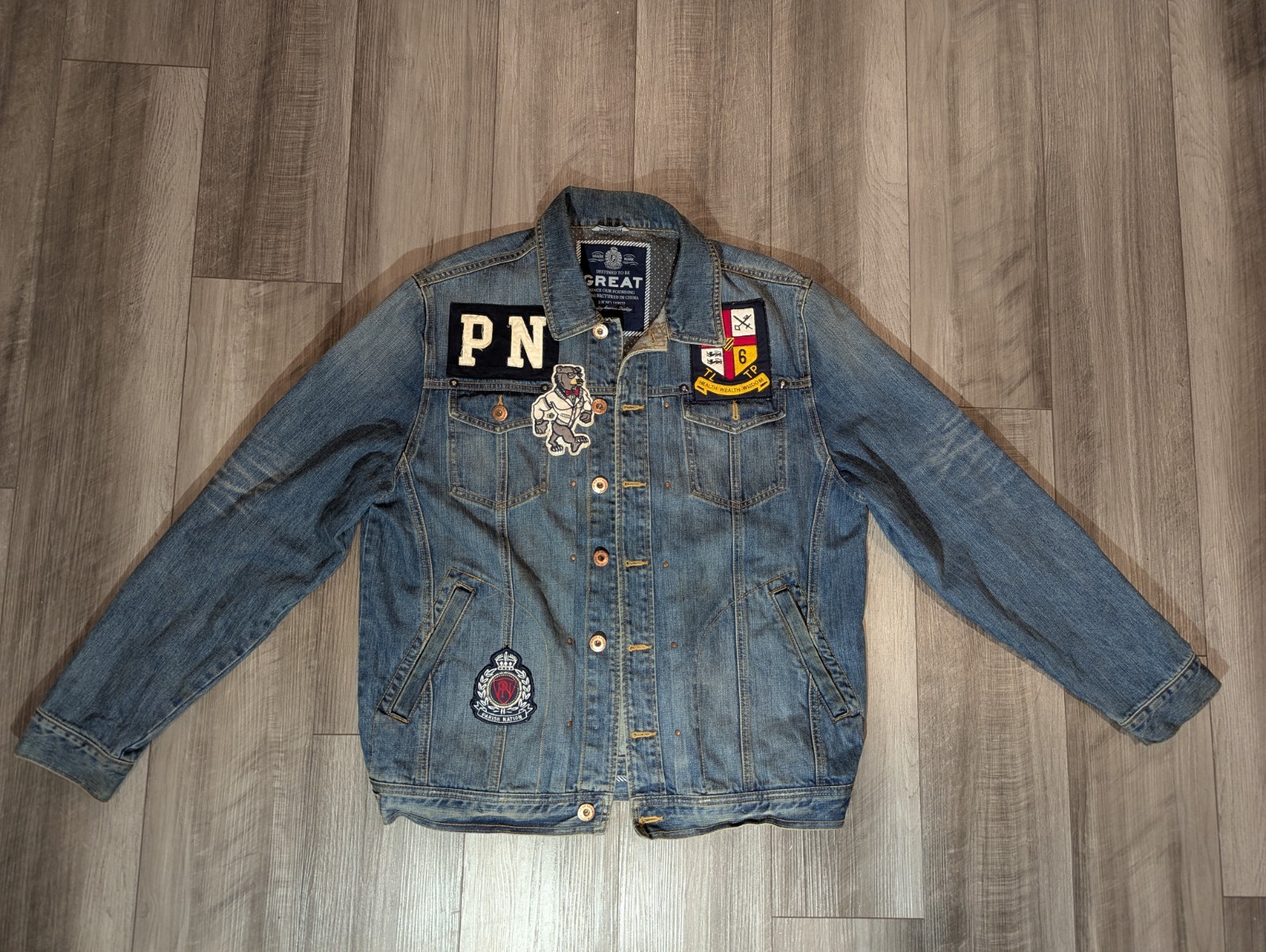 PARISH Nation Patchwork Denim Jacket Size 2XL - image 13