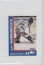 1989-90 Marine Midland New York Rangers Team Issue John Vanbiesbrouck 1t8