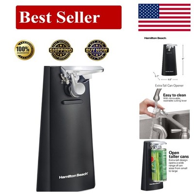 BELLA Electric Can Opener and Knife Sharpener,Multifunctional Jar and Bottle Red