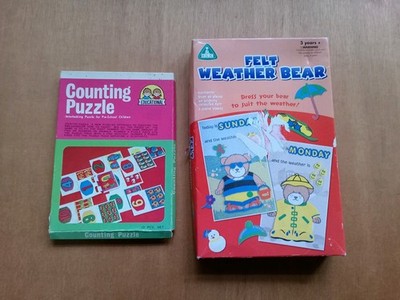 Filz Wetterbär ELC Vintage & Zählen Puzzle