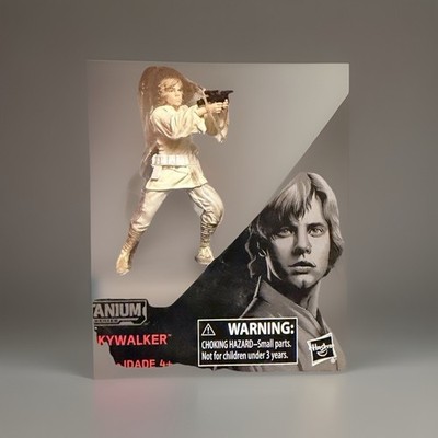 Hasbro Star Wars Black Series Luke Skywalker Titanium 40th Anniversary Figur