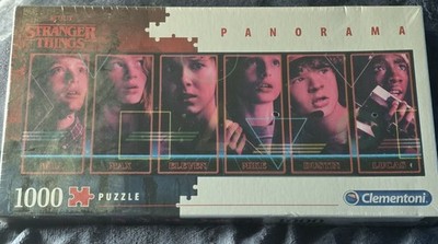 Stranger Things Clemontoni Puzzle 1000 Teile Panorama Neu Versiegelte Verpackung Netflix 