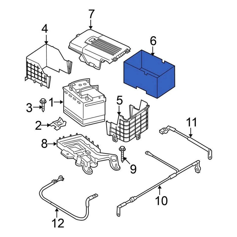 For Volkswagen Jetta 2005-2016 Volkswagen 3C0915335 Left Battery Cover — 第 4/4 张图片