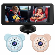 Baby Car Camera Backseat,6.86" Display Monitor,HD 1080P,Clear Wide View,IR Ni...