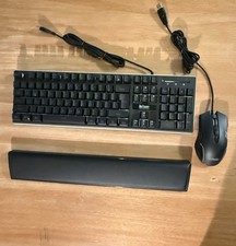 RedThunder K10 Black LED Backlit Gaming Keyboard And Mouse Black Combo