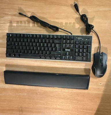 RedThunder K10 Black LED Backlit Gaming Keyboard And Mouse Black Combo