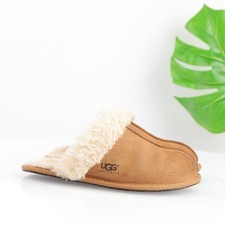 UGG Womens Scuffette II Mule Size 8 Tan Suede Sherpa Lined Slipper Shoe Slip On